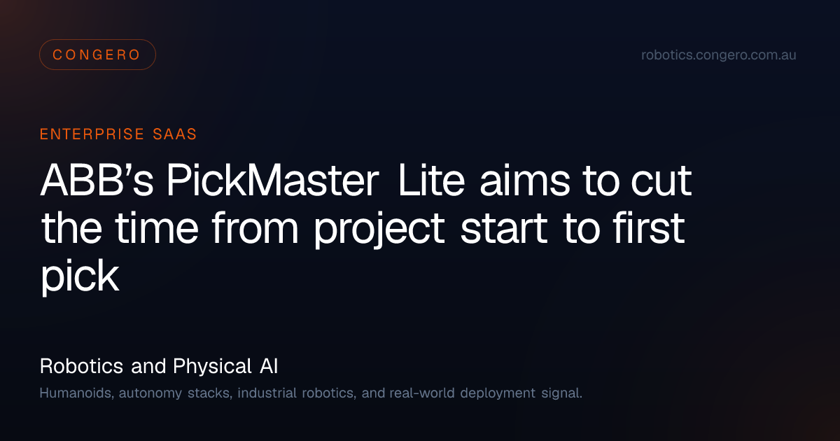 ABB launches PickMaster Lite to speed robotic picking deployment ...